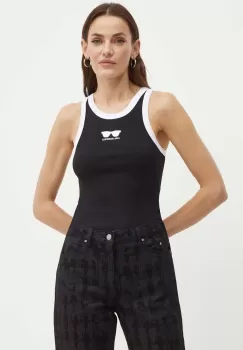 Karl Lagerfeld top femei, culoarea negru, 245W1719 imagine