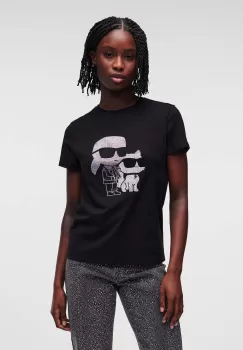 Karl Lagerfeld tricou din bumbac culoarea negru imagine