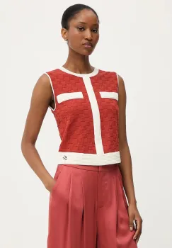 Karl Lagerfeld vesta culoarea portocaliu, A3W18020 imagine