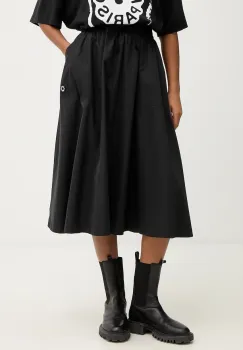 Kenzo fusta culoarea negru, midi, evazati, FG52JU3299FI imagine