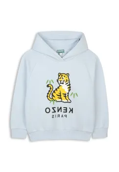 Kenzo Kids hanorac de bumbac pentru copii cu gluga, cu imprimeu, K61447 imagine