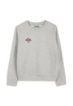 Kenzo Kids hanorac de bumbac pentru copii culoarea gri, cu imprimeu, K61131 imagine