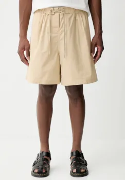 Kenzo pantaloni scurti din bumbac culoarea bej, FF55SH5059SC.11 imagine