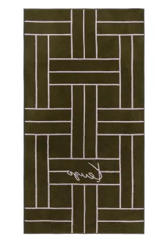 Kenzo prosop de plaja K TATAMI Kaki 90 x 170 cm culoarea verde imagine