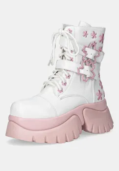 Koi Footwear bocanci Sakura Miku x Hatsune Miku culoarea alb, cu platforma, Sakura Miku imagine
