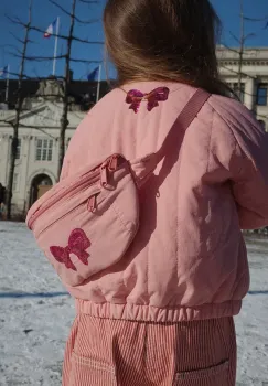 Konges Slojd borseta copii JUNO SEQUIN BUMBAG culoarea roz, KS104318 imagine