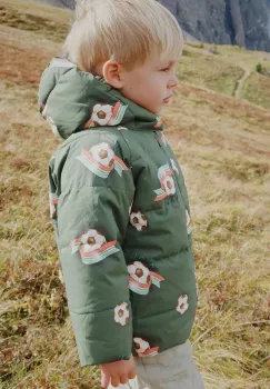 Konges Slojd geaca copii NUKA JACKET GRS culoarea verde, KS103522 imagine