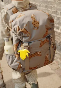 Konges Slojd ghiozdan copii CLOVER SCHOOLBAG culoarea gri, mare, cu imprimeu, KS103457 imagine