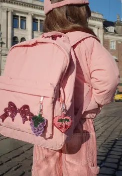 Konges Slojd ghiozdan copii JUNO QUILTED SEQUIN BACKPACK MIDI culoarea roz, mic, cu imprimeu, KS104320 imagine