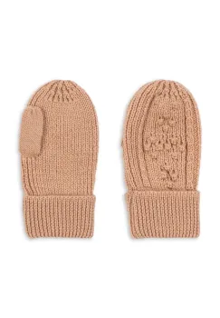 Konges Slojd manusi de lana pentru copii CABBY MITTENS culoarea portocaliu, KS103451 imagine
