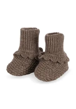 Konges Slojd pantofi pentru bebelusi FRUITY BOOTIES culoarea verde, KS103467 imagine