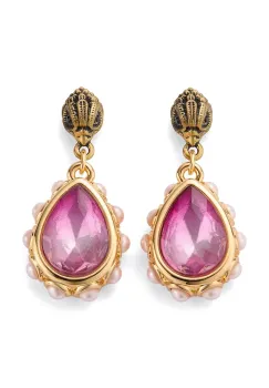 Kurt Geiger London cercei pentru femei, din metal cu zirconiu cubic imagine