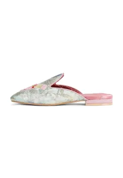 Kurt Geiger London papuci de casa Embroidered Slipper 5387799069 imagine