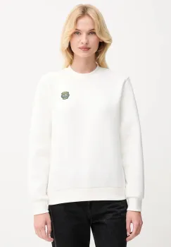 Lacoste bluza culoarea bej, cu imprimeu, SF8006 imagine
