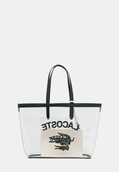 Lacoste geanta culoarea alb, NF4930AS imagine