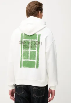 Lacoste hanorac cu gluga barbatesc din bumbac imagine