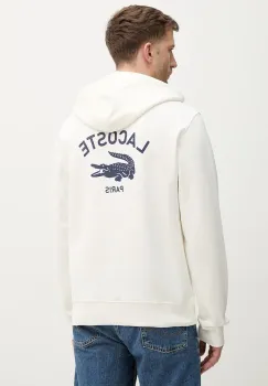 Lacoste hanorac de bumbac imagine