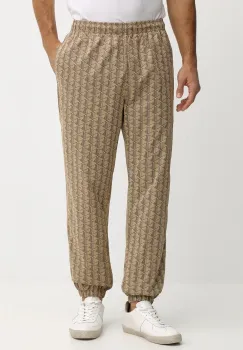 Lacoste pantaloni de trening culoarea bej, cu imprimeu, XH8908 imagine