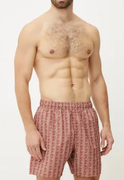 Lacoste pantaloni scurti de baie culoarea portocaliu, MH9086 imagine