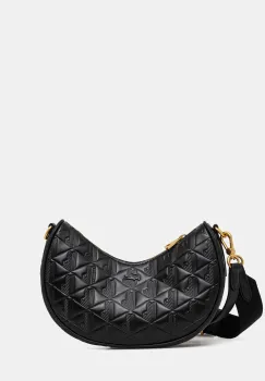 Lacoste poseta de piele culoarea negru, NF4710MH imagine