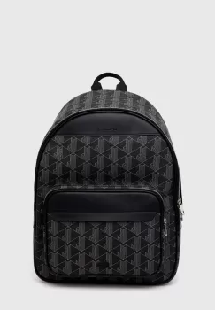 Lacoste rucsac culoarea negru, mare, modelator imagine