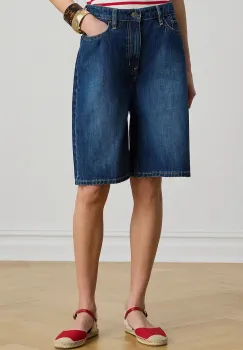 Lauren Ralph Lauren bermude femeiesti de denim imagine