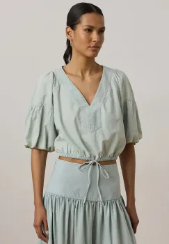 Lauren Ralph Lauren bluza din bumbac imagine