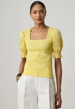 Lauren Ralph Lauren bluza pentru femei, din bumbac imagine