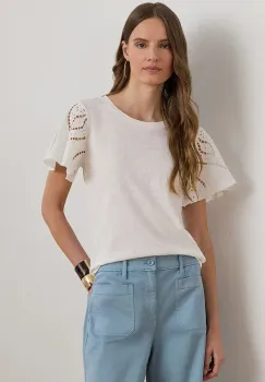 Lauren Ralph Lauren bluza pentru femei, din bumbac imagine