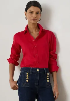 Lauren Ralph Lauren camasa de femei din in imagine