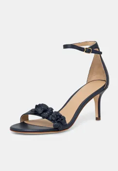 Lauren Ralph Lauren sandale cu toc inalt din piele Allie M Flwr imagine