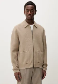 Les Deux cardigan pentru barbati, din bumbac Fischer imagine