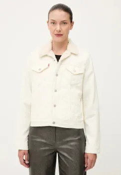 Levi's geaca din velur culoarea bej, de tranzitie, 36136 imagine