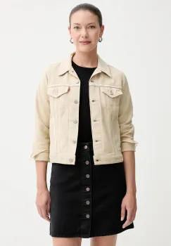 Levi's geaca jeans culoarea bej, de tranzitie, 29945 imagine