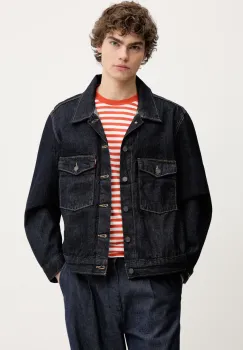 Levi's geaca jeans EMBARCADERO STATION JKT culoarea albastru marin, de tranzitie, 0010P imagine