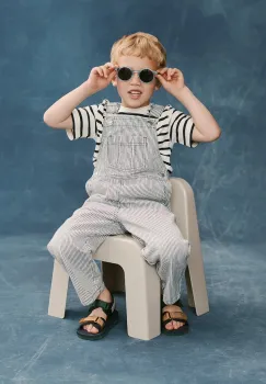 Liewood jeans copii Delani Stripe Denim Dungarees imagine