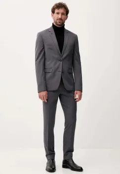 Lindbergh costum culoarea gri, uni, 30-606900 imagine