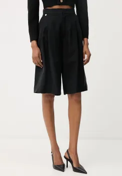 Liu Jo bermude pentru femei, cu amestec de in imagine