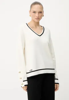 Liu Jo pulover din amestec de matase imagine