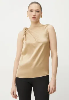 Liviana Conti bluza femei, culoarea verde, neted, F5SS68 imagine