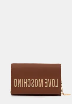 Love Moschino geanta culoarea maro, JC4103PP1NKD0312 imagine