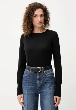 Luisa Spagnoli pulover de lana culoarea negru, light, 100104 imagine