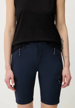 Mammut pantaloni scurti outdoor Runbold IV culoarea bleumarin, uni, high waist, 1023-01200 imagine