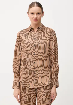 Marc Aurel camasa culoarea maro, cu guler clasic, regular, 6258-1002-24812 imagine