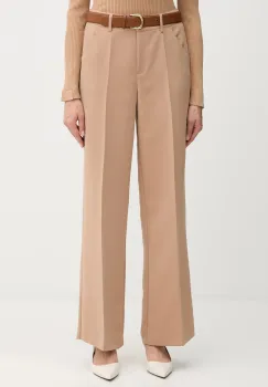 Marc Aurel pantaloni culoarea bej, lat, high waist, 1923-2000-93485 imagine