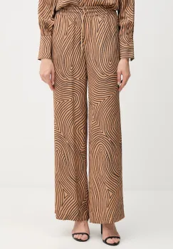 Marc Aurel pantaloni culoarea maro, lat, high waist, 1853-1002-24812 imagine