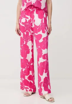 Marc Aurel pantaloni culoarea roz, lat, high waist, 1688-1005-24795 imagine