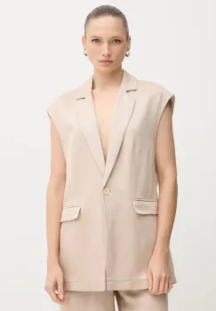 Marc Aurel vesta cu amestec de in culoarea bej, un singur rand de nasturi, 3936-1000-93438 imagine