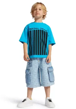 Marc Jacobs pantaloni scurti din denim pentru copii W60489 imagine