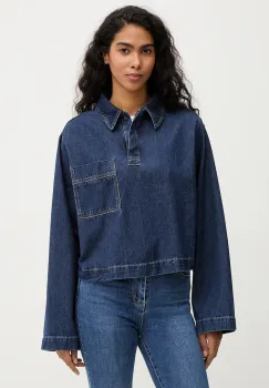 Marc O'Polo bluza subtire de blugi culoarea bleumarin, uni, 5000007937 imagine